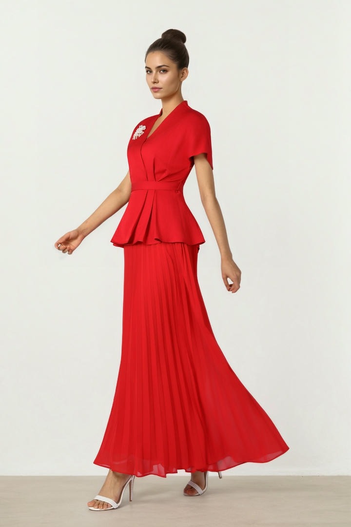 Pleated Flow Dress