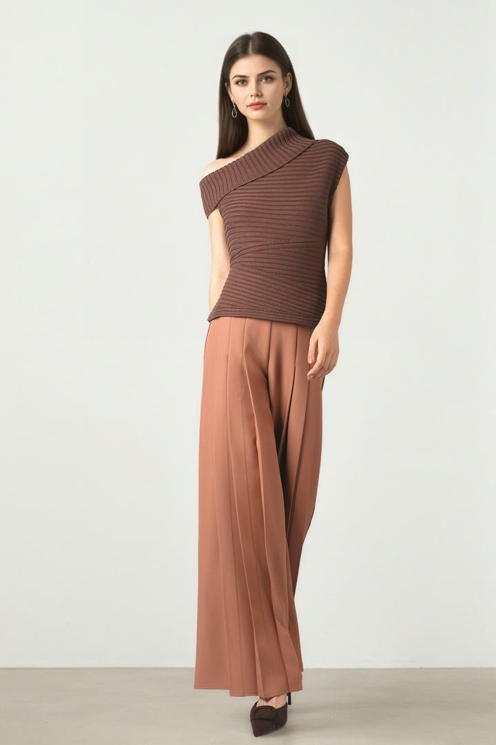 High Waisted Pleated Pants