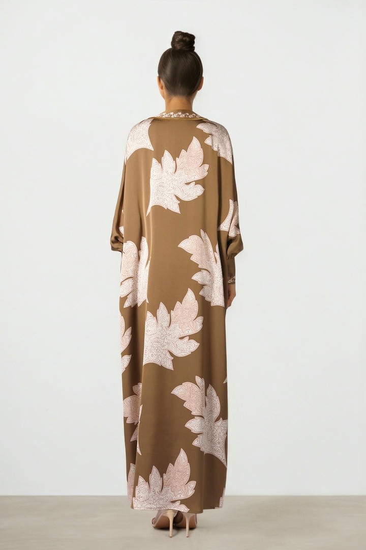 Printed Satin Dress