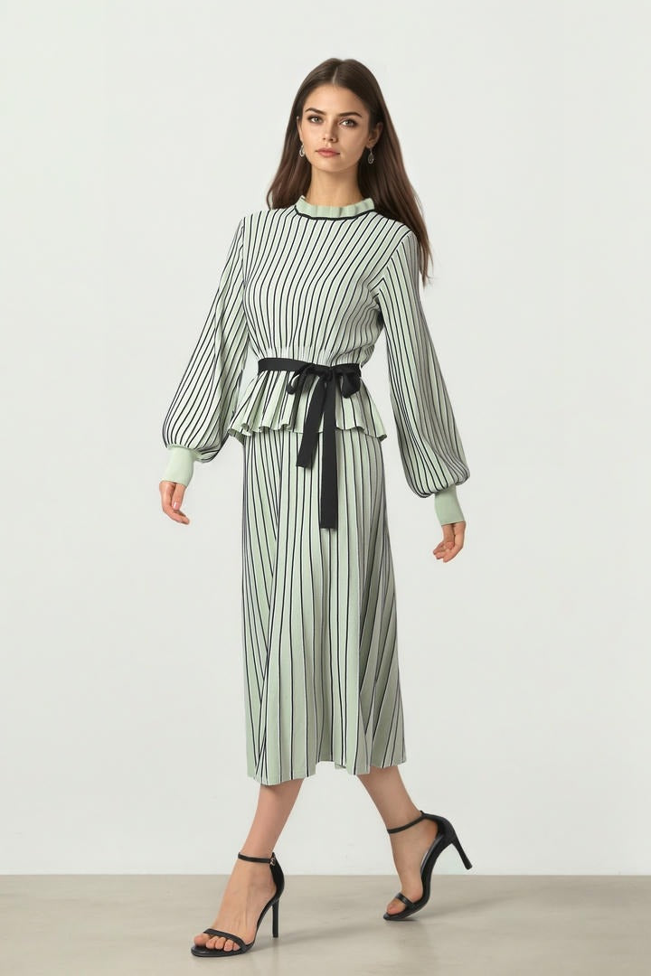 Striped Knit Pullover