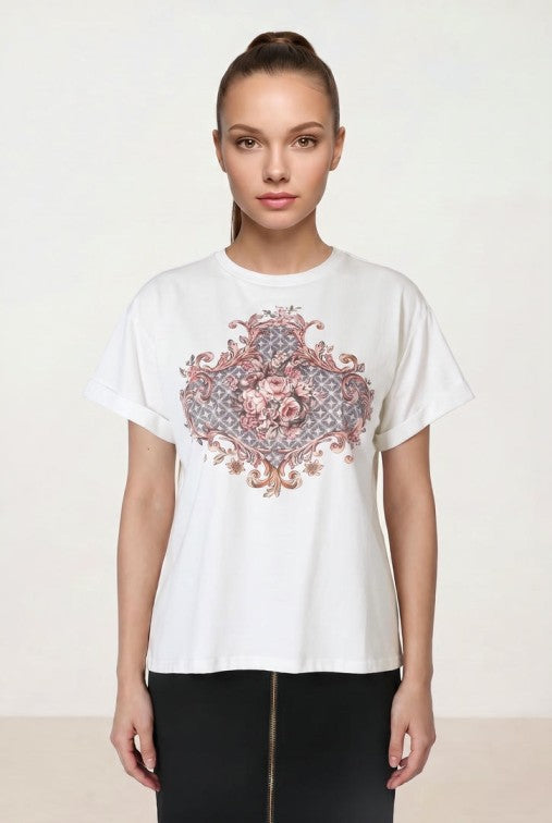 PLACEMENT PRINTED T SHIRT