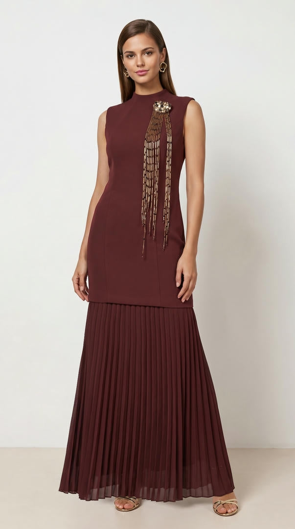 PLEATED  DRESS
