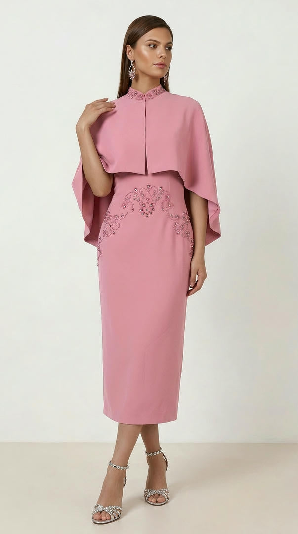 EMBELLISHED CAPE