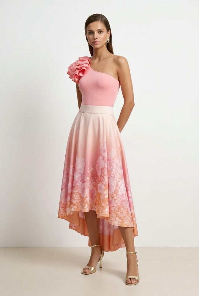 PLACEMENT PRINT SKIRT