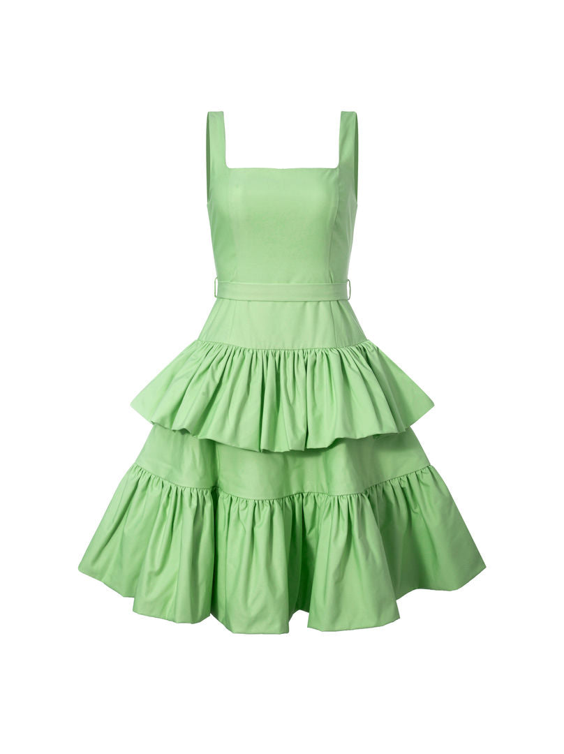 Tiered ruffled dress