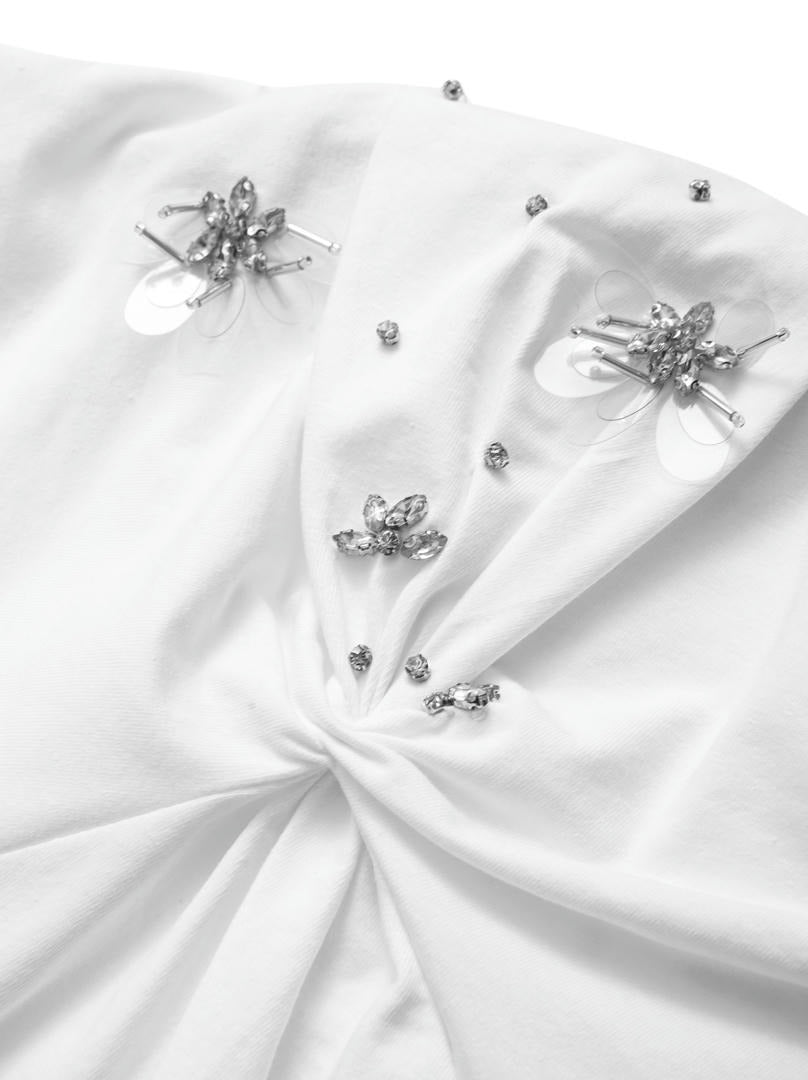 Embellished Knot Tshirt