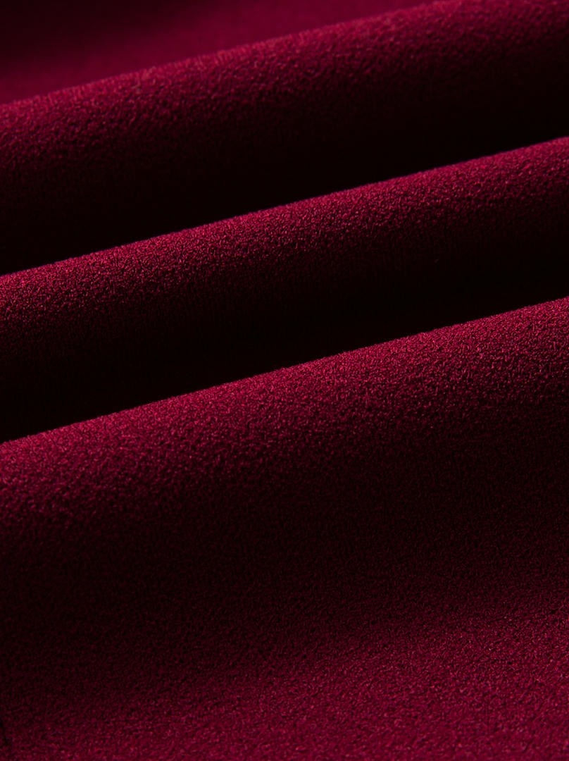 Burgundy Textured Crepe Vest