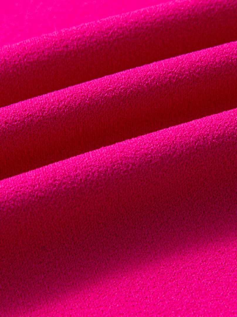 FUSCHIA ROUNDED NECKLINE VEST