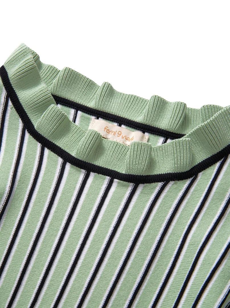 Striped Knit Pullover