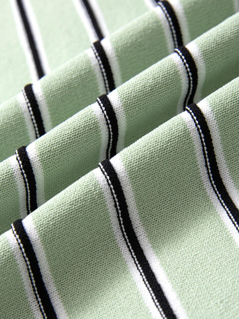 Striped A -Line Skirt