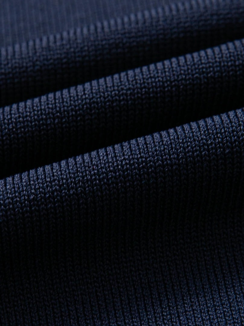 Navy Blue Hoodie With Pearls