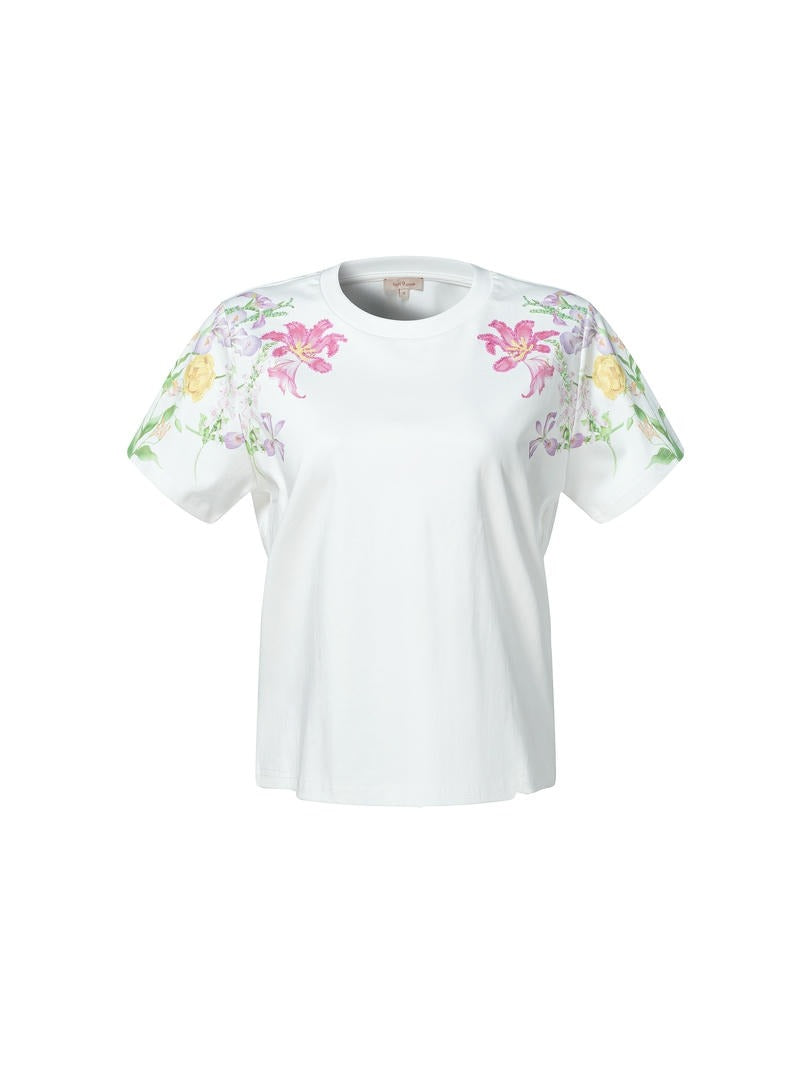 trendy floral print top