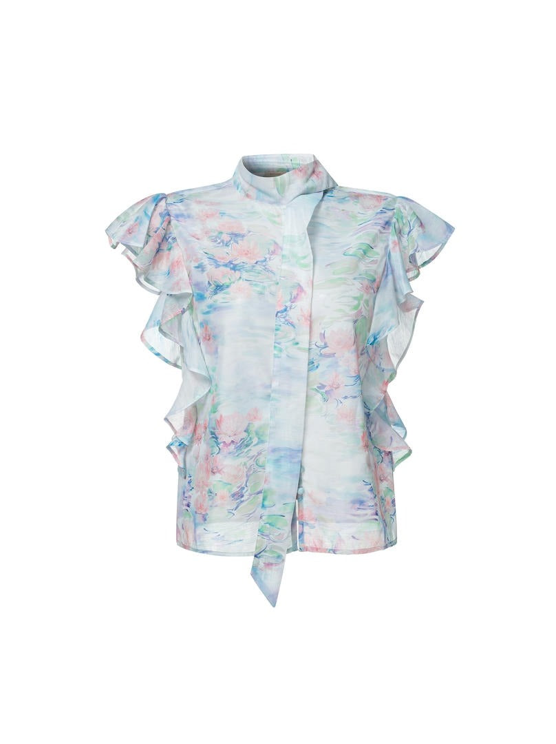 Scarf detail top