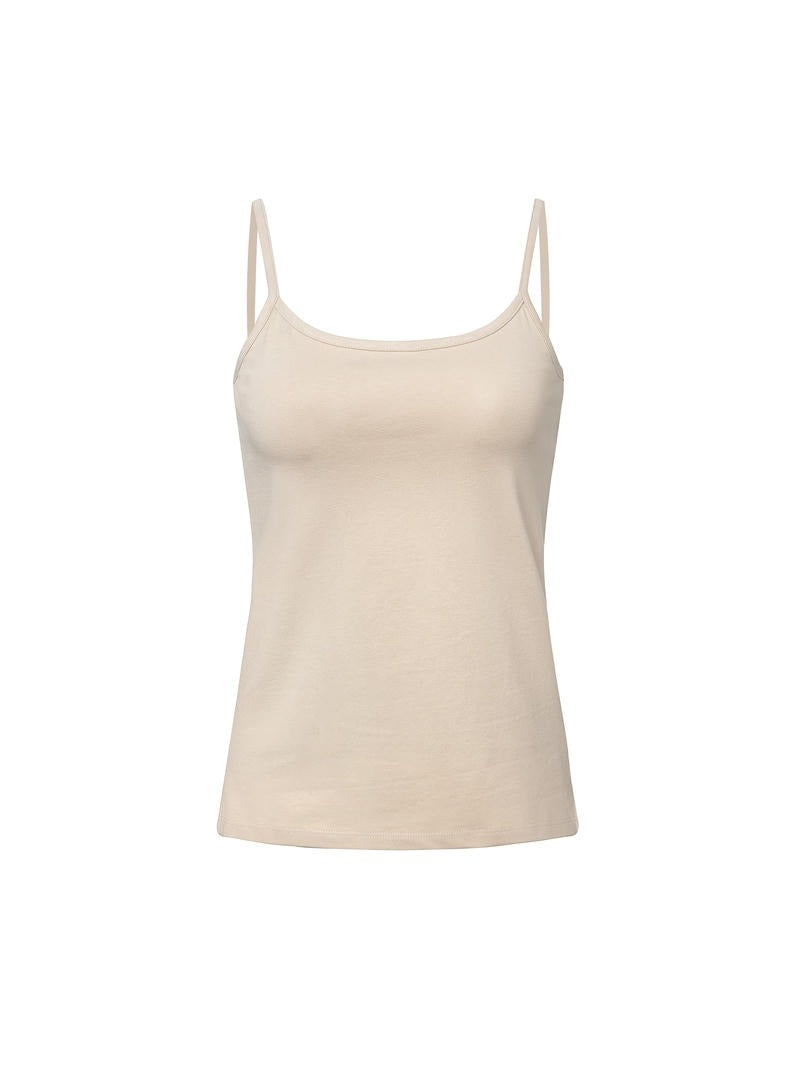 Nude soft tank top