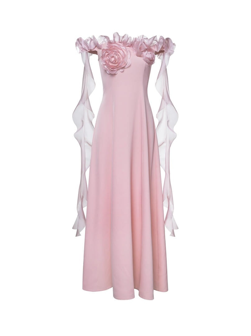 Off-Shoulder Maxi Dress