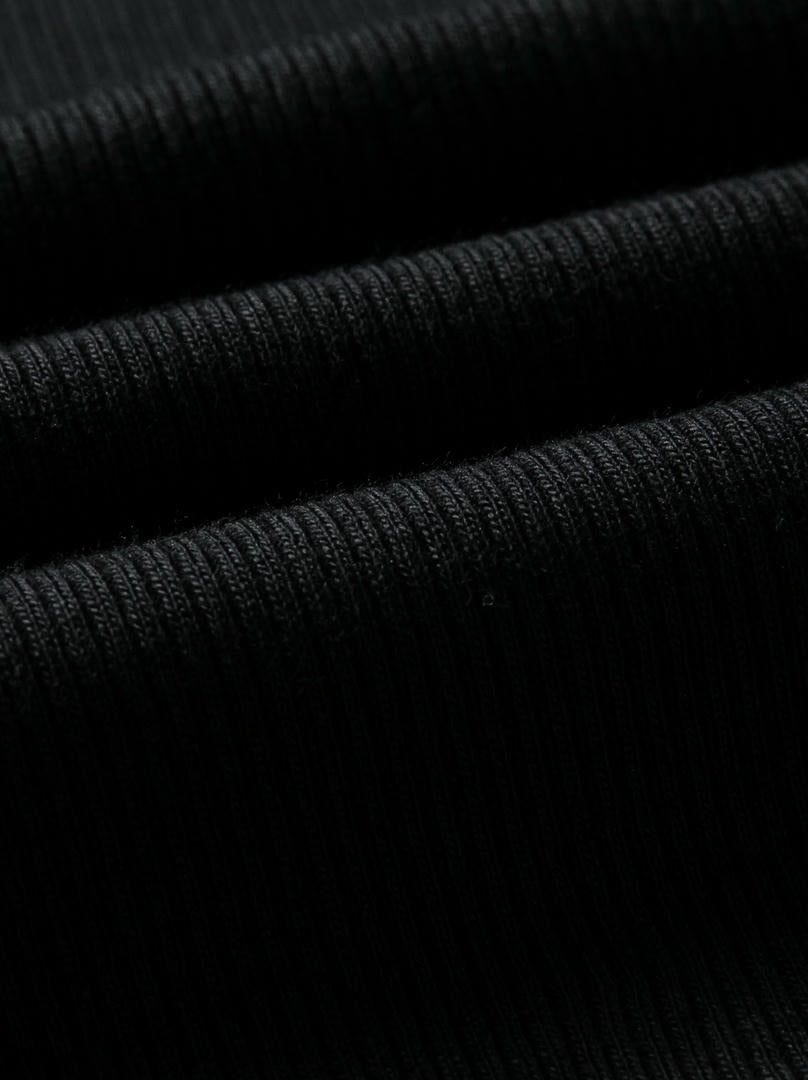 Black Solid Tank Top