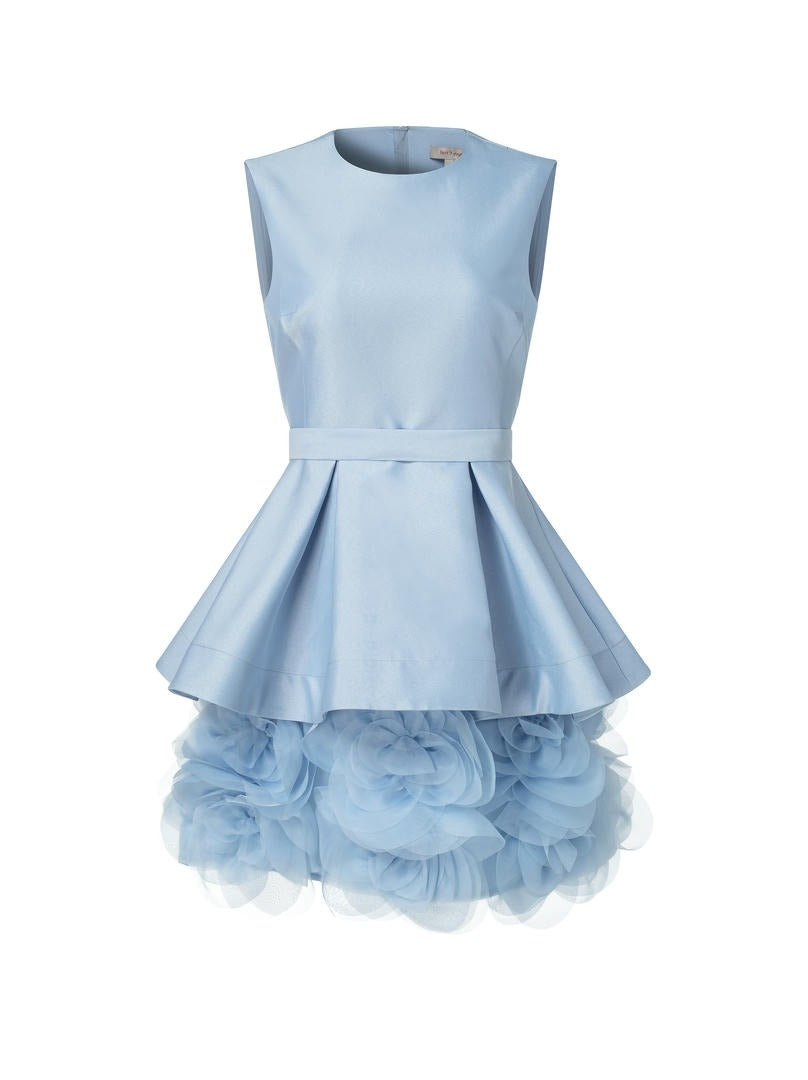 Organza flowers details dress