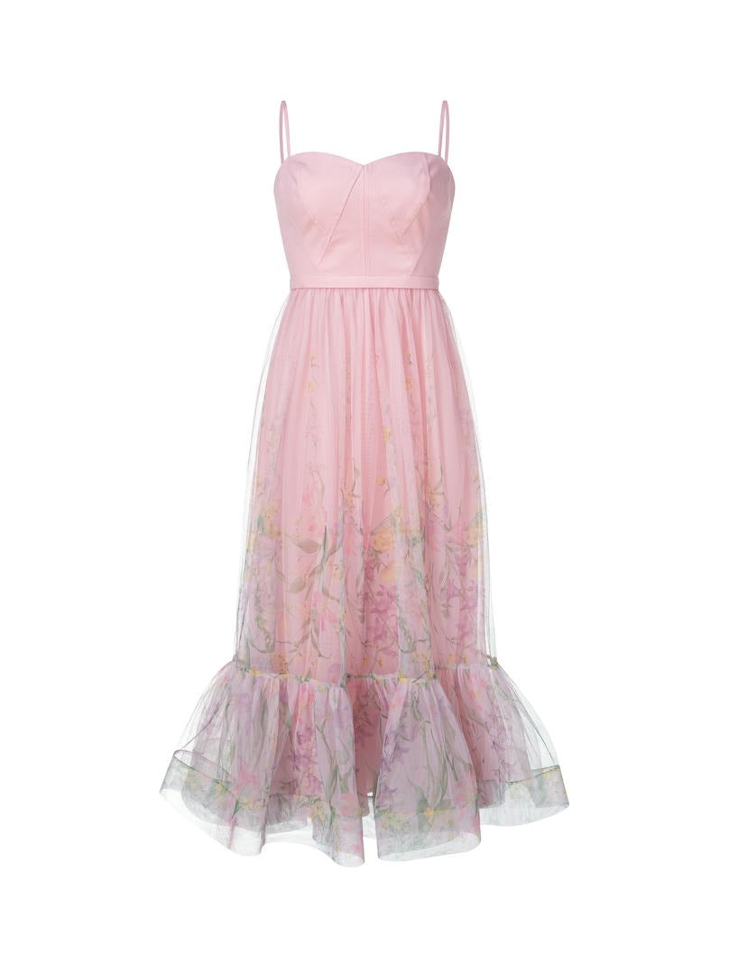 printed corset dress