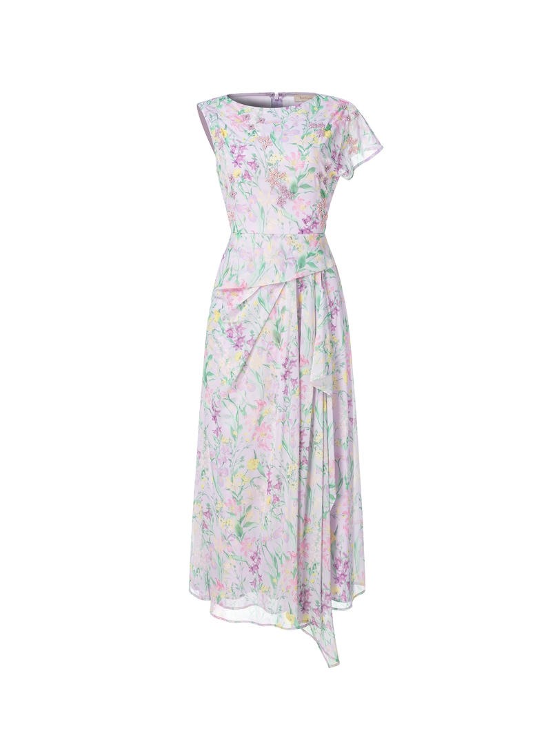 Floral chiffon dress