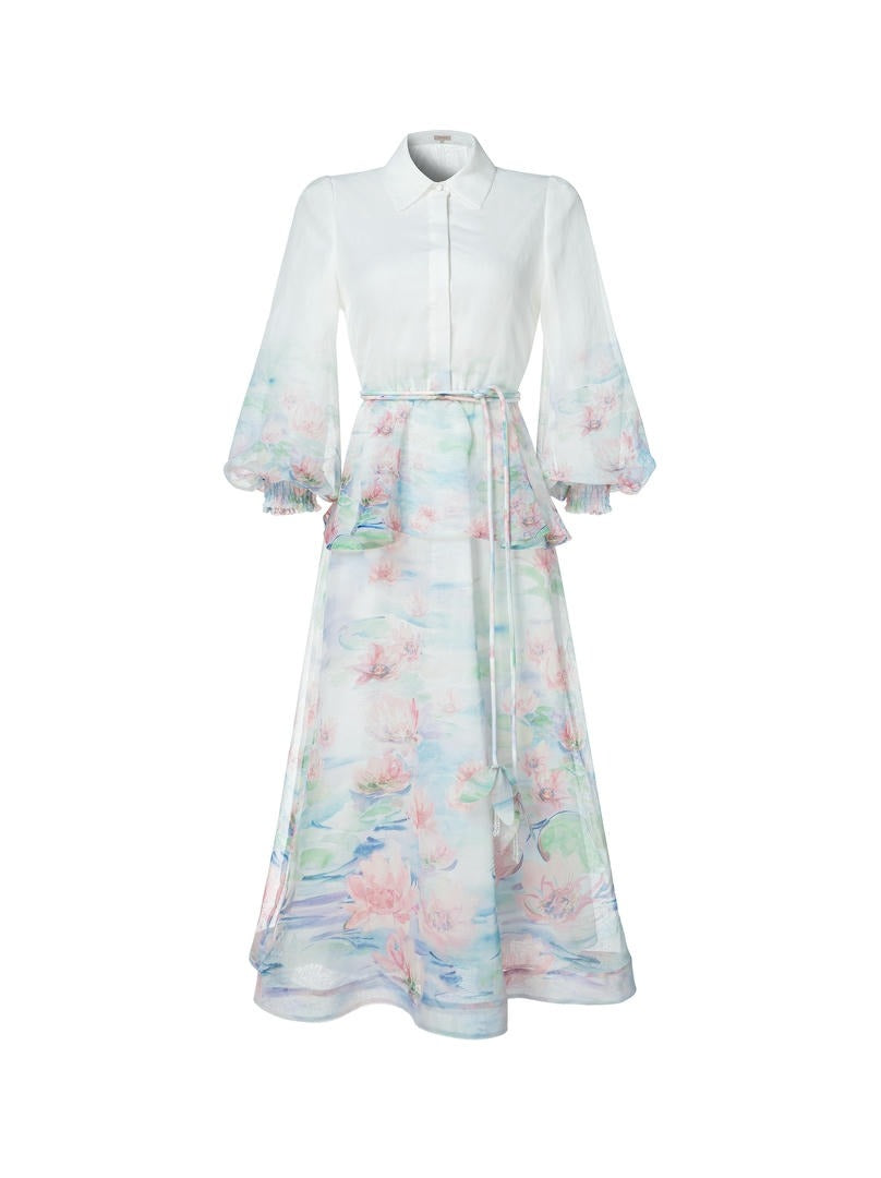 Balloon sleeves dress