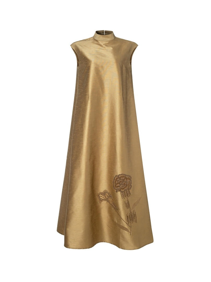 embordered Golden kaftan