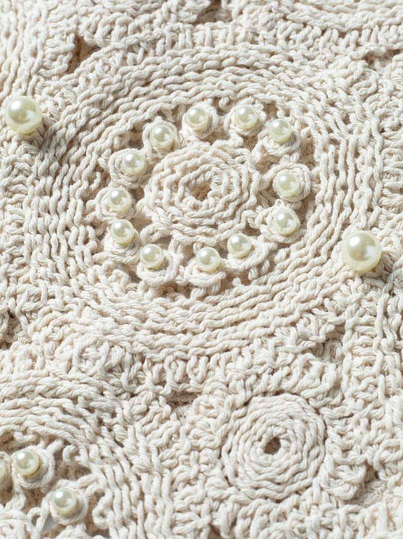 pearl knit blouse