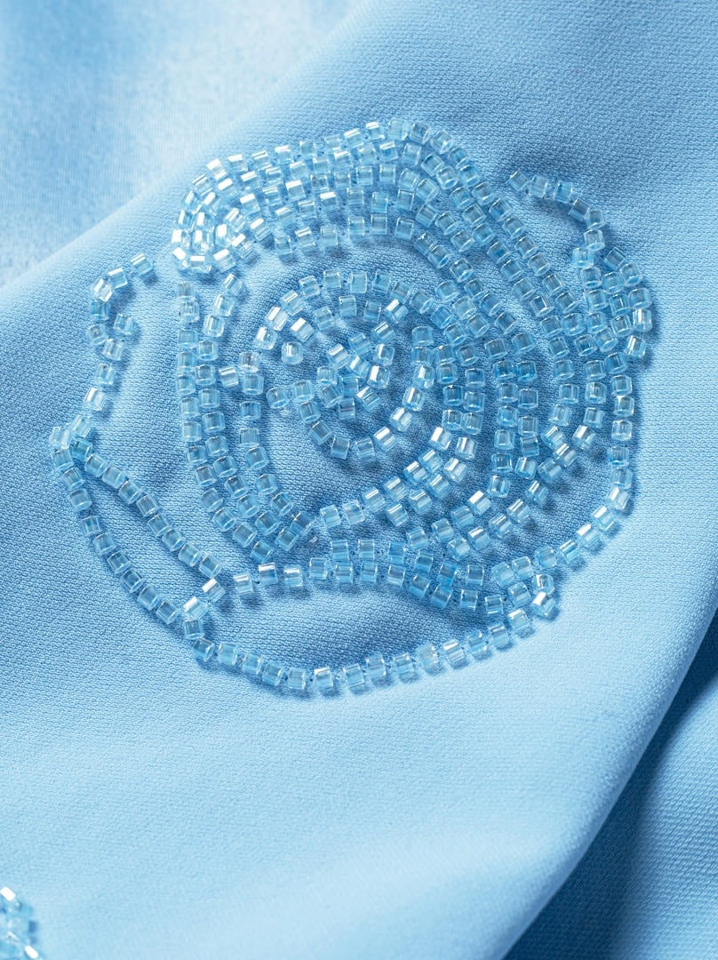 Embellished collar vest