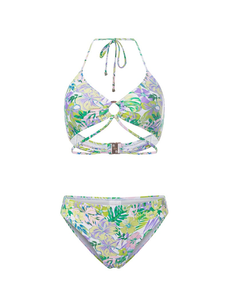 Leafs prints bikini