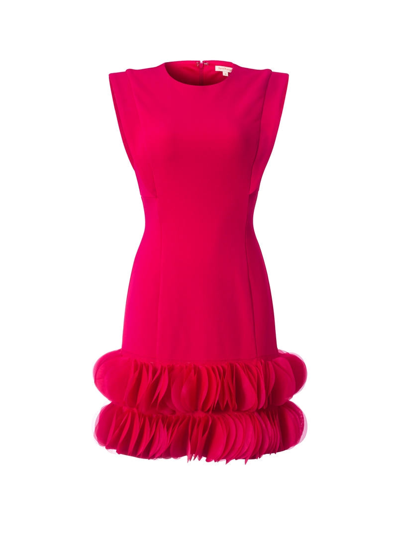 Round ruffled hem dress