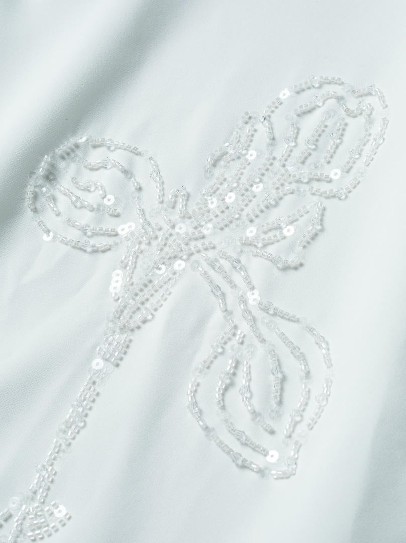 High waist white pants