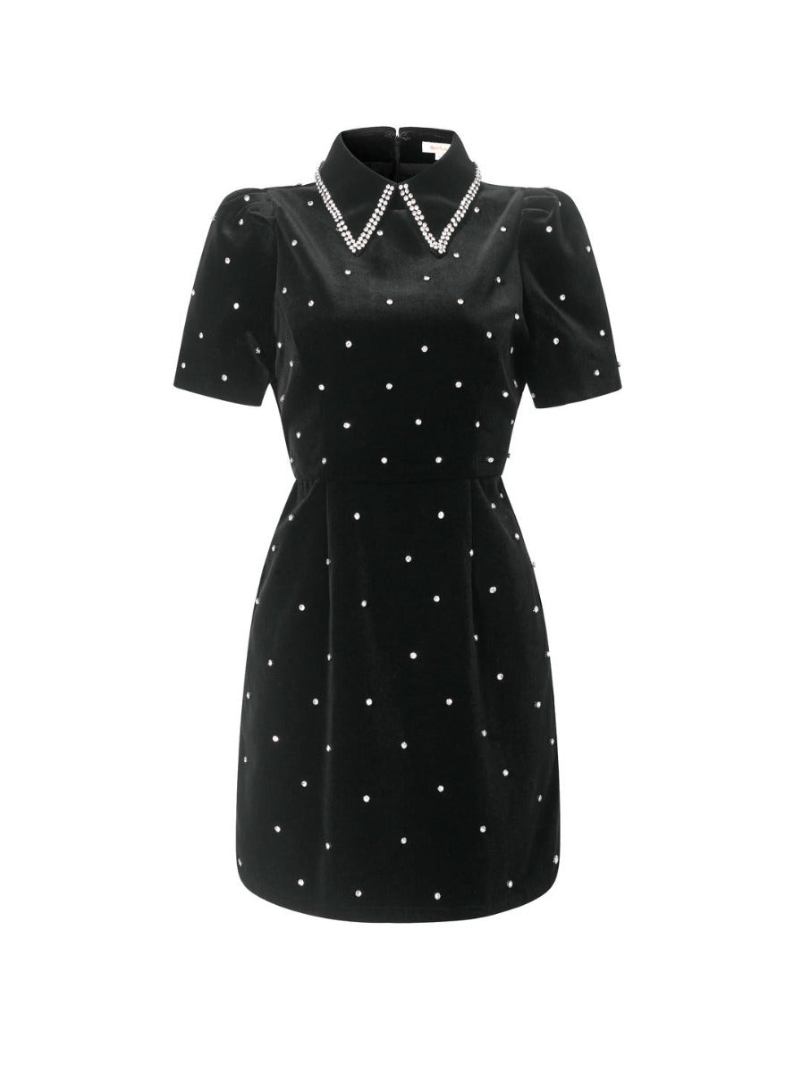 Collar embellishments dress