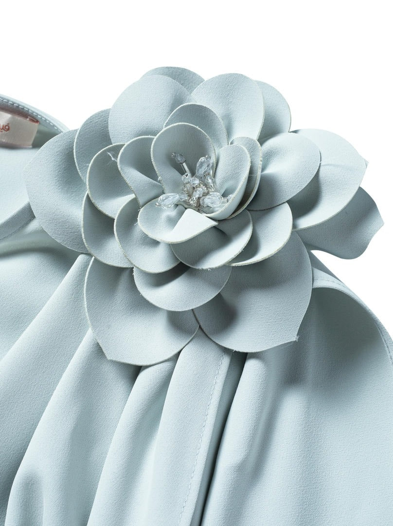 Flower applique dress