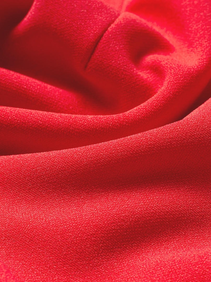 Coral Statement Shoulder Dress