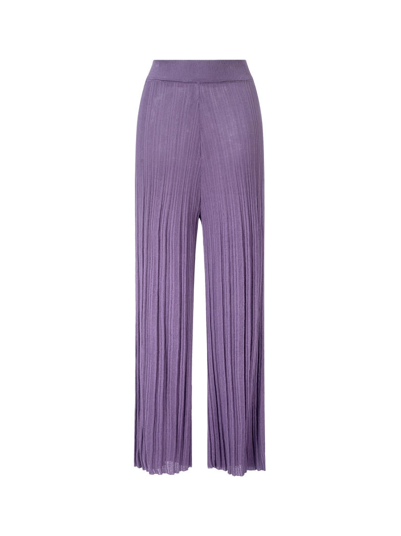 Wide leg knit pants