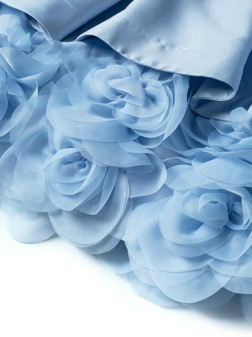 Organza flowers details dress
