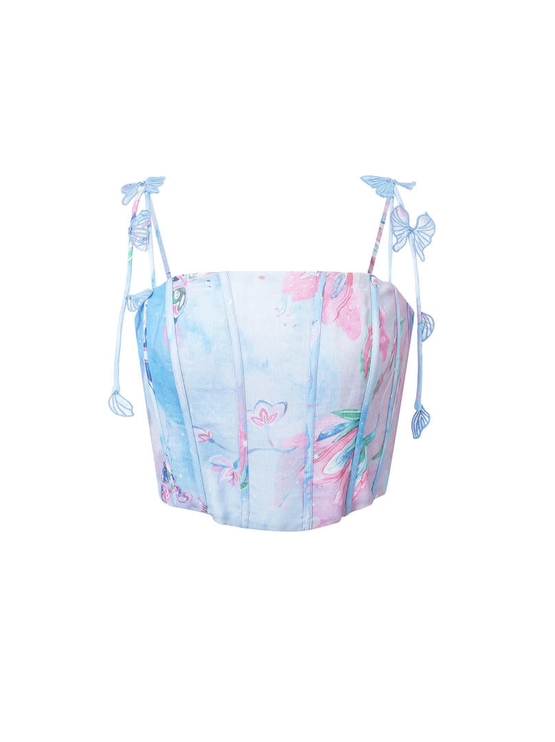 Printed cropped top