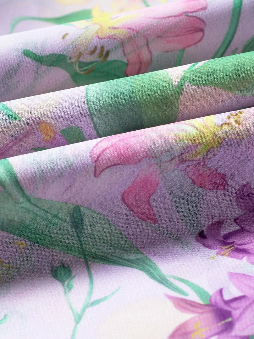Floral chiffon dress