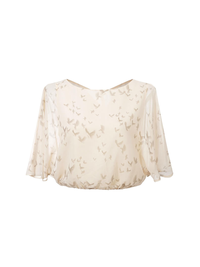 chiffon printed blouse