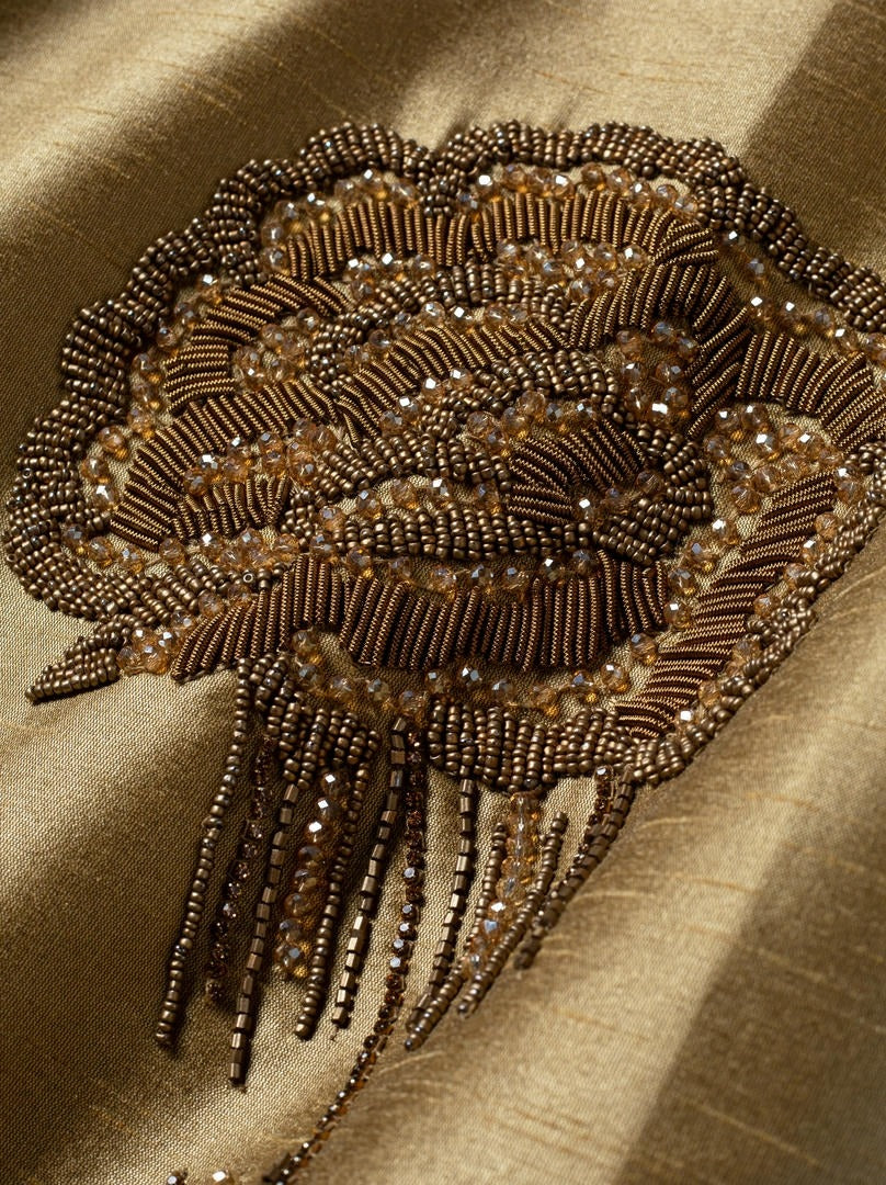 embordered Golden kaftan