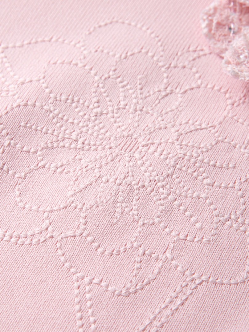 LOOSE PINK KNITTED TOP