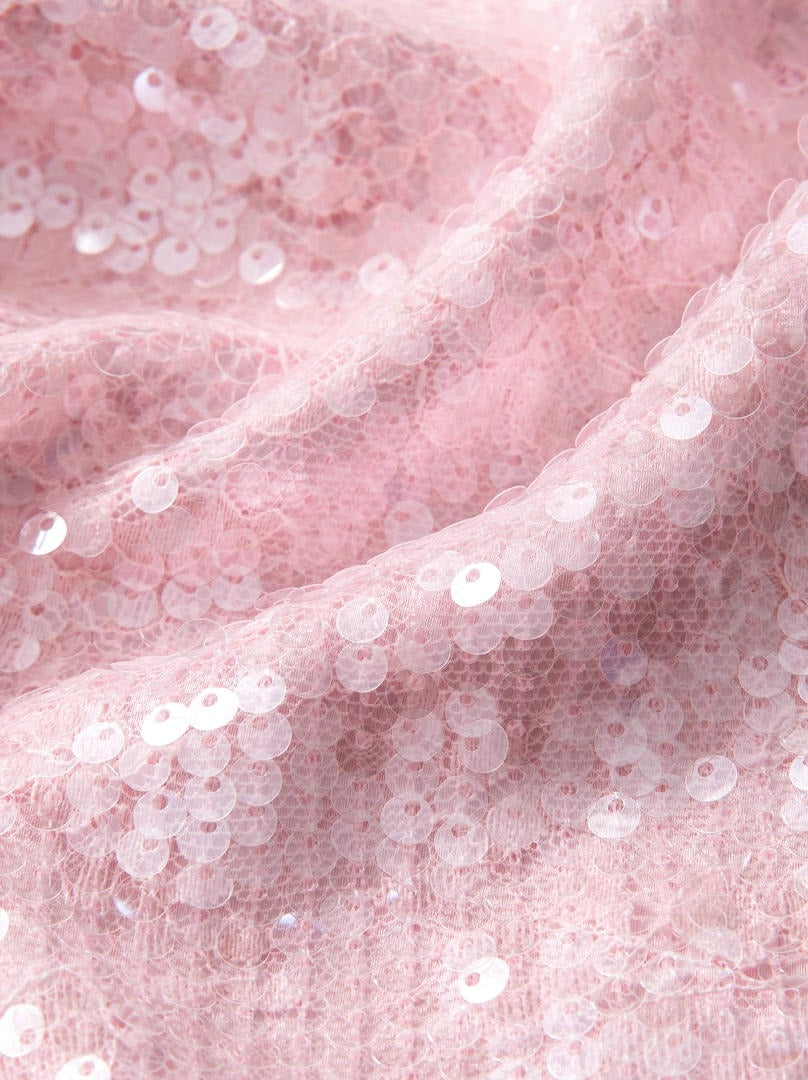Sequin Organza Midi Skirt