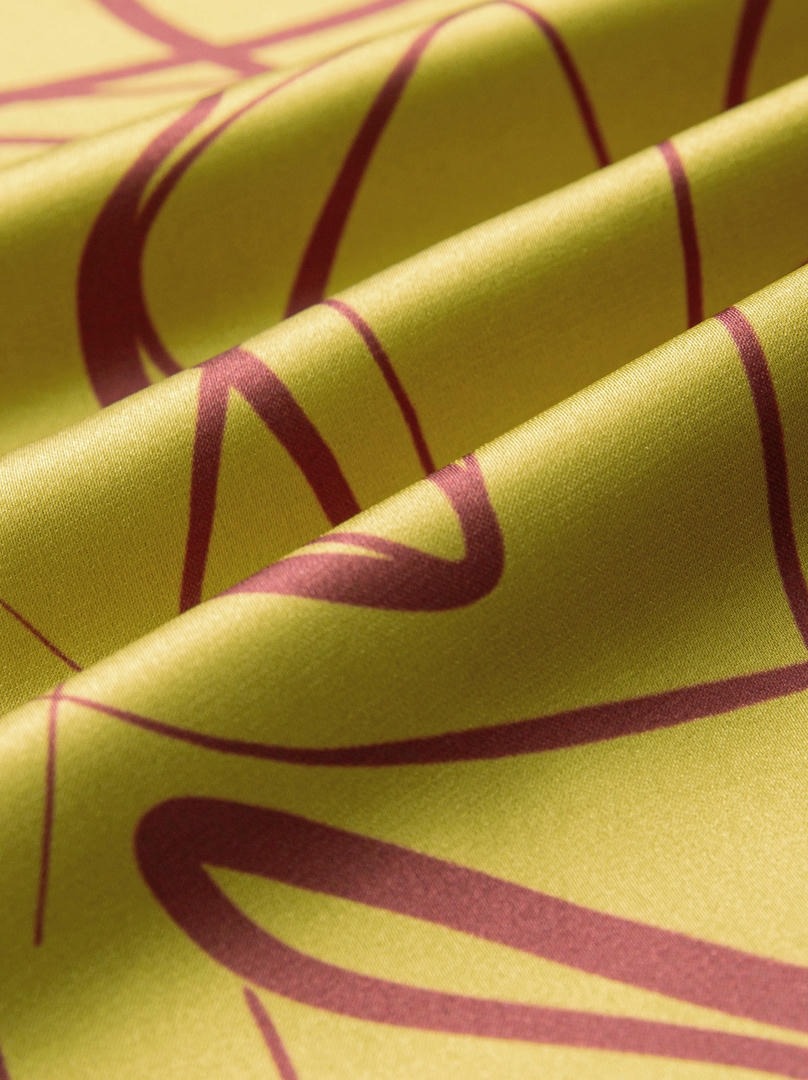 Printed Satin Skirt