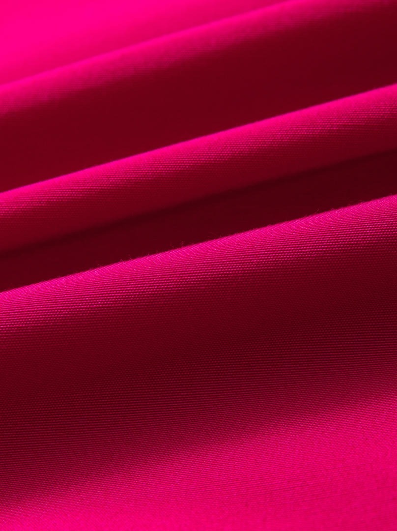 Fuchsia Dress with High Collar
