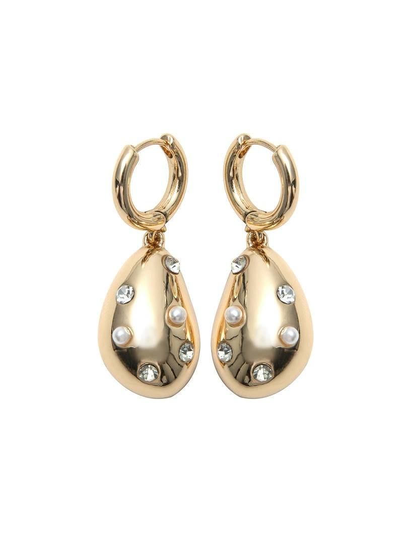 Dotted Drop Shine Earrings
