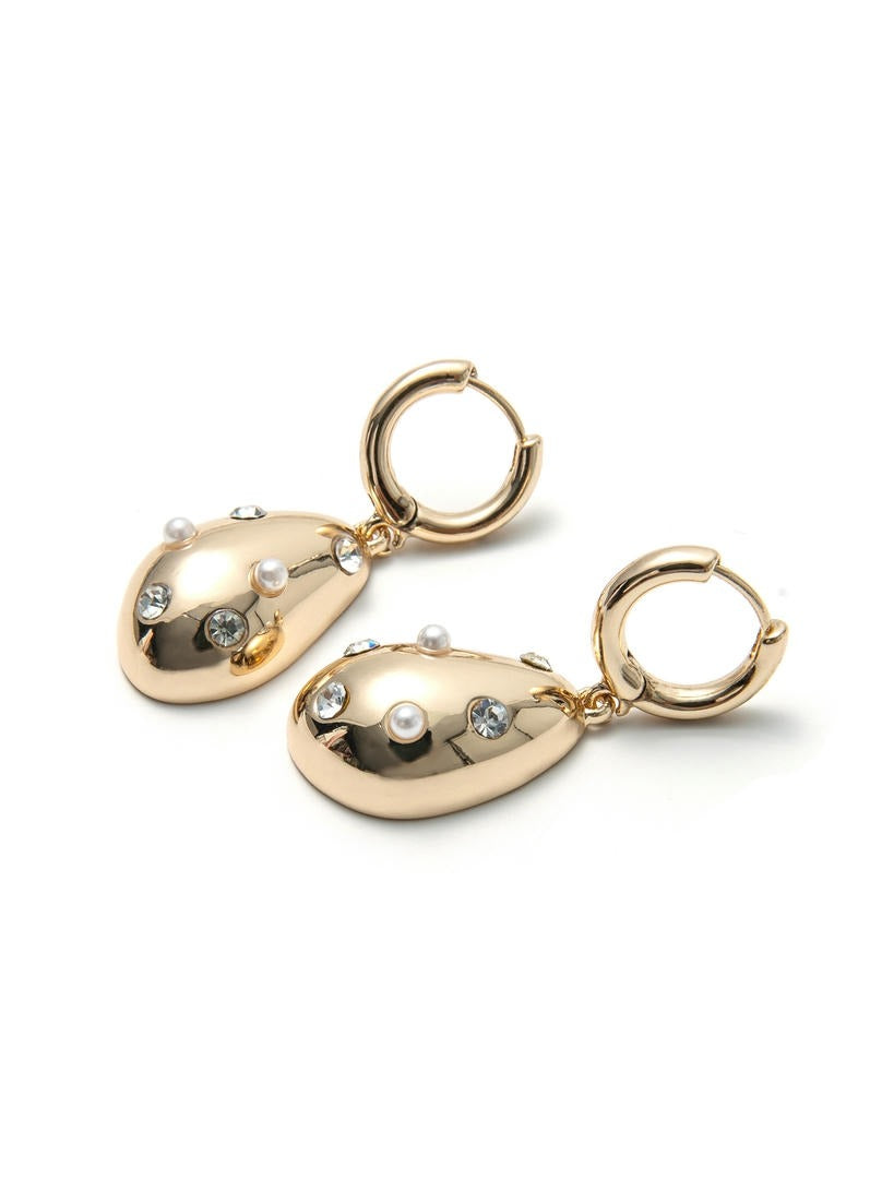 Dotted Drop Shine Earrings
