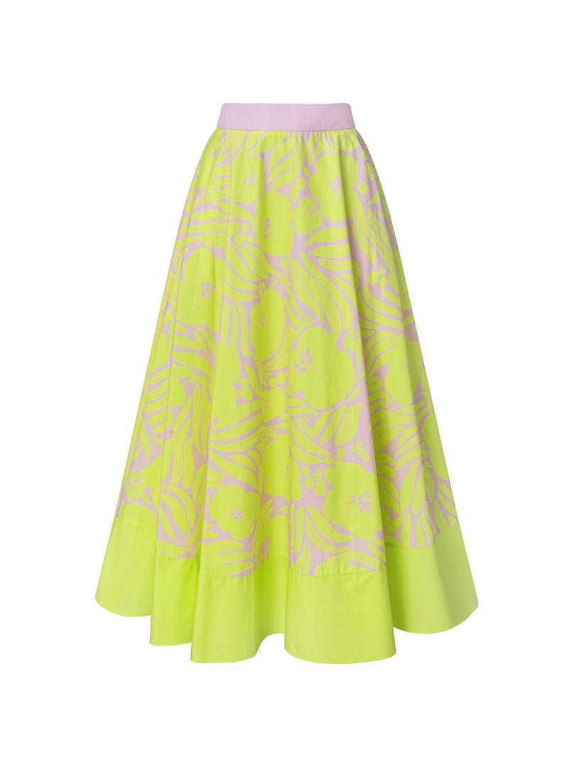 Elegant Printed Midi Skirt
