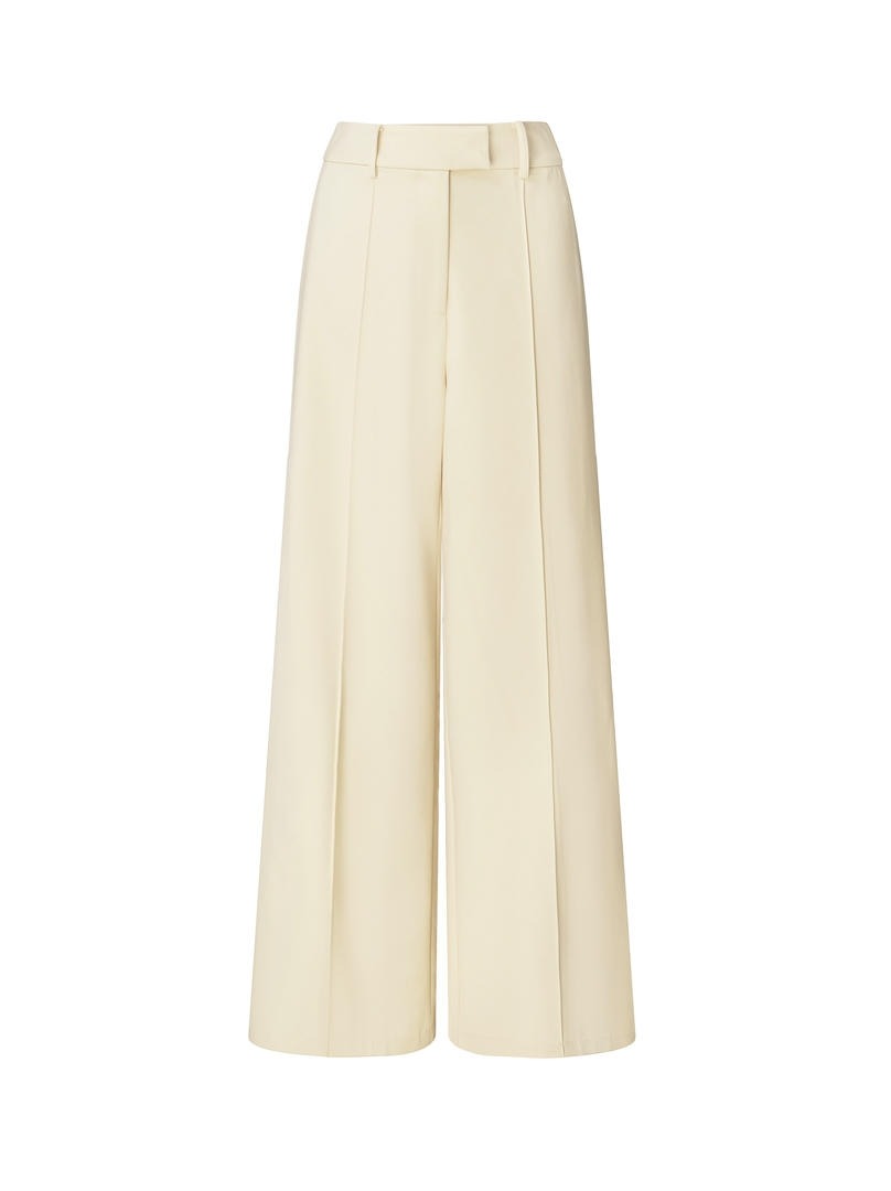 Crepe Straight Cut Pants