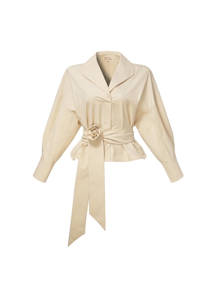 Beige Cotton Top