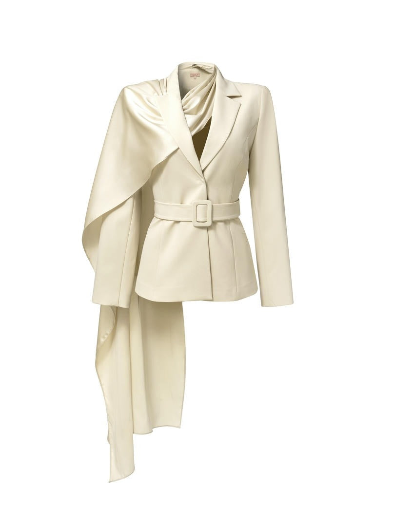 Sand Crepe Jacket