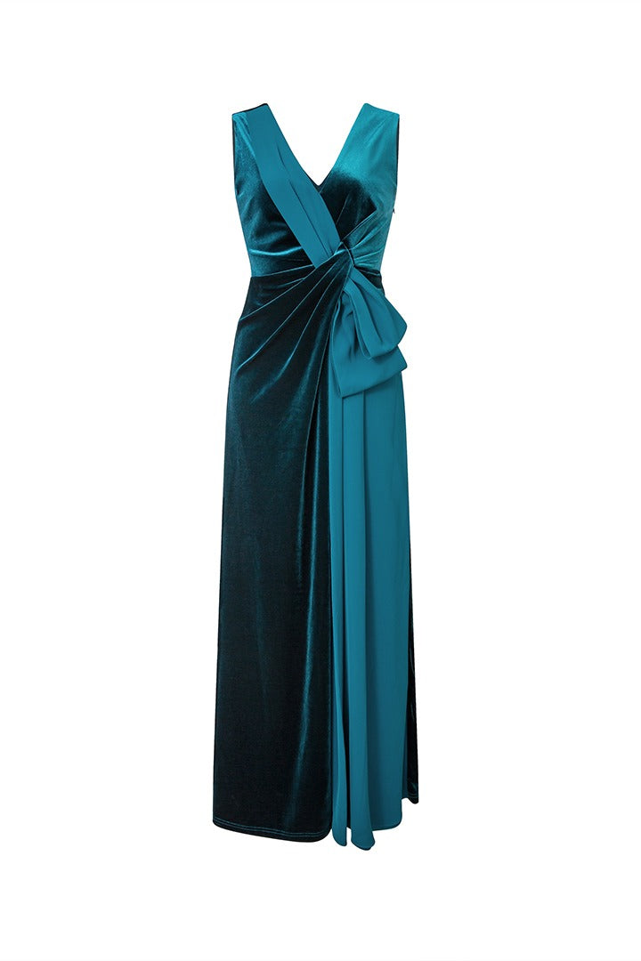 Coral Drape Dress